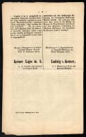 1858 Körirati rendelvény Mosony megye magyar német nyelven a szolgabíróknak, költségvetési ügyekben ...