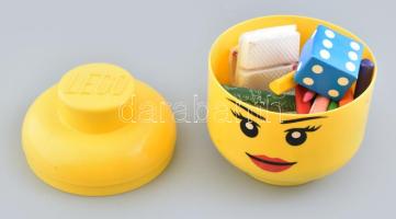 LEGO fej zsírkrétákkal, m: 19 cm