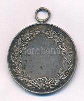 ~1910. kétoldalas, jelzett Ag kerékpáros díjérem füllel (23,70g/0.800/37mm) T:2-