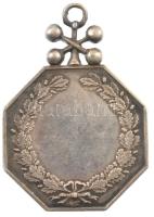 ~1900. "Nemzeti Tornaegyesület 1863" kétoldalas, jelzett Ag sport díjérem füllel (14,10g/0...