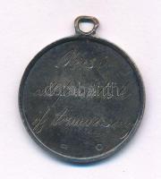 1898. egyoldalas, jelzetlen Ag díjérem "TC" beütéssel, füllel, hátoldalán gravírozással (6...