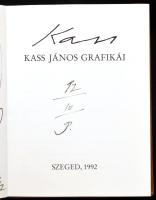 Kass János grafikái. A művész egyedi tusrajzával, dedikációjával és datálásával! Szeged, 1992, Szegedi Nyomda. Kiadói bársonykötés, jó állapotban.