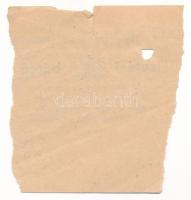 ~1920-1930. "Fizetési bárca 1db csirke vagy tyúk után lefizetett 11 aranyfillér értékben" ...