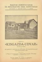 1929 Minta kisgazda udvar Magyar Cementgyárak és Mészégetők Orsz. Szövetsége kiállítási katalógus 8p.