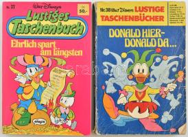 cca 1980 2 db Walt Disney Donald kacsa könyv német nyelven