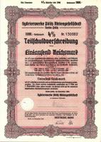 Német Birodalom 1923-42. 6db klf részvény