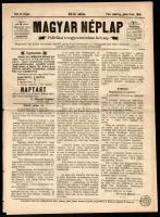 1866 Magyar Néplap I. évf. 33. sz., 1866. júl. 15., a címlapon Ferenc József felhívása a magyar néphez, 321-318 p.