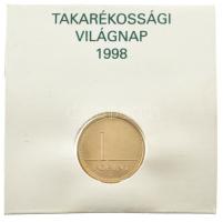 1998. 1Ft Cu-Ni-Zn "OTP / Takarékossági Világnap 1998" csomagolásban T:1 a csomagolás sérült