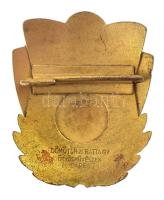 1956. "Olimpia 1956" zománcozott aranyozott jelvény "DÖMÖTÖR É. BATTAGY ÖTVÖSMŰVÉSZEK...