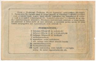 Budapest 1925. "Mentősorsjegy" 1/2 sorsjegy 10.000K értékben, "A 022291" sorszám...
