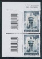 2013 Idegenforgalom (IV.) bélyeg párban, fogazott vonalkódokkal, ívszéli felirattal