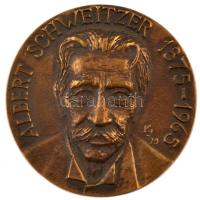 Kampfl József (1938-2020) 1990. Albert Schweitzer 1875-1965 / 3. Zeneterápiás Konferencia 1990 március 31 Pécs kétoldalas, öntött bronz emlékérem (69mm) T:1