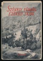 Kádár László: Székely fürdők, székely tájak. Officina Képeskönyvek 32. Bp., 1943., Officina, 28+8 p.+24 t.(Fekete-fehér fotók.)+2 p. Oldalszámozáson belüli térképpel. Kiadói kartonált papírkötésben, kissé kopott borítóval, a gerincen kis hiánnyal.