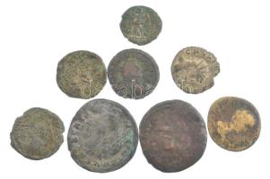 Római Birodalom 8db vegyes római bronzpénz gyenge állapotban, közte Maximianus, Probus T:2-,3  Roman Empire 8pcs of mixed bronze coins in poor condition, with Maximianus, Probus C:VF,F