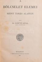 Schütz Antal: A bölcselet elemei Szent Tamás alapján. Bp., 1927., Szent István-Társulat. Átkötött félvászon-kötés, kissé kopott borítóval.