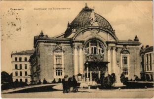 Chernivtsi, Czernowitz, Cernauti, Csernyivci (Bukovina); Stadttheater / theatre (EB)