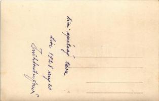 1928 Zirc, Apátsági tó, csónakázók. photo