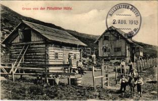 1913 Millstätter See, Gruss von der Millstätter Hütte / chalet, tourist house