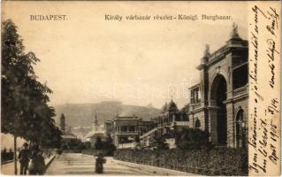 1905 Budapest I. Királyi várbazár részlet (EK)