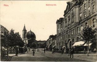 1910 Pécs, Széchenyi tér, drogéria, Vigan Károly üzlete