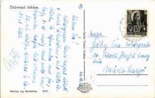 1944 Ökörmező, Volove Polje, Volové, Mizhhirya; látkép. Dárdai Tivadar kiadása / general view + kétn...