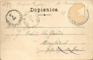 1899 (Vorläufer) Sternberk, Sternberg (Ledce); Lázne, Zámek, Restaurace, Rybník / spa, bath, restaur...