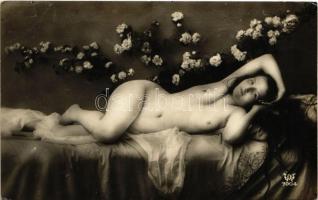 Erotikus meztelen hölgy / Erotic vintage nude lady (non PC)