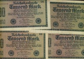 Német Birodalom / Weimari Köztársaság 1922. 1000M (50x) T:II,II/III,III