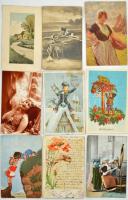 Több mint 720 db régi motívum üdvözlő, művészeti képeslap 8 720 pre-war tematic, greetings, art postcards