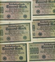 Német Birodalom / Weimari Köztársaság 1922. 1000M (50x) T:II,II/III,III