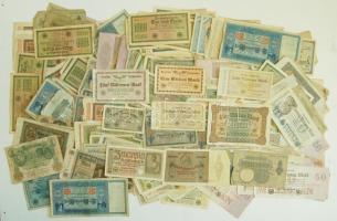 Német Birodalom/Császárság, Weimari Köztársaság,3. Birodalom 1898-tól, több, mint 1000db bankjegy T:vegyes