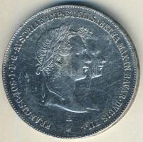 Ausztria 1854. 1G Ag "II.Ferenc József és Erzsébet hercegnő-házasságkötési emlék" T:2-/3