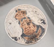 Ezüst (Ag) cigarettatartó, jelzett, m: 7,5cm, bruttó: 84,4g