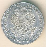 Ausztria/magyar verdejel 1797E 20Kr Ag II.Ferenc T:3/2 juszt