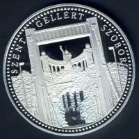 DN "Budapest nevezetességei-Szent Gellért szobor" Ag emlékérem 31,104g (1oz) T:PP Díszdobo...
