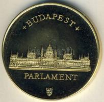 DN "Magyar Köztársaság Országgyűlése-Parlament" aranyozott ffém emlékérem T:PP Eredeti dís...