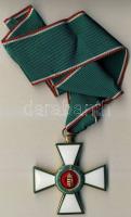 DN Magyar Köztársasági Érdemrend zománcozott, szalaggal, eredeti díszdobozban T:1