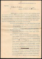 1941 Szilágyi János az Aquincumi Múzeum igazgatójának autográf levele Kézdi-Kovács László (1864-1942) festőművész, műkritikus részére melyben egy lovagias ügyben kéri támogatását
