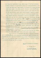 1941 Szilágyi János az Aquincumi Múzeum igazgatójának autográf levele Kézdi-Kovács László (1864-1942...