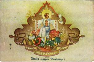 1941 Boldog Magyar Karácsonyt! / Hungarian irredenta Christmas greeting s: Bozó (EB)