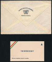 1949 A Honvéd Kossuth Akadémia tisztavatására szóló meghívó és jegy Sárdy Brutus festőművésznek, Rév...