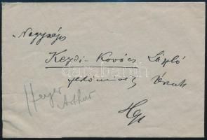 cca 1900 Heyer Artur (1872 - 1931) festőművész autográf levele Kézdi Kovács László festőművésznek 2 ...