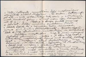 cca 1900 László Fülöp Elek (1869-1937) festőművész autográf levele Kézdi Kovács László festőművészne...
