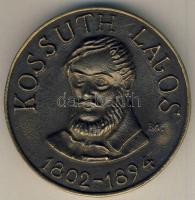 2002. "Kossuth Lajos" nagyalakú piefort (vastag) Br emlékérem, szignált T:1 Eredeti díszdobozban!