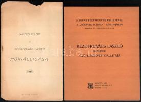 1906-1910 Kézdi-Kovács László (1864 - 1942) festőművész 3 db kiállítási katalógusa