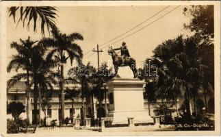 1924 Bogotá, Parque Bolivar-Barranquilla / park, monument (EK)