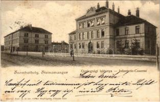 1899 (Vorläufer) Szombathely, Gyalogsági laktanya. Knebel Jenő cs. és kir. udvari fényképész (fl)