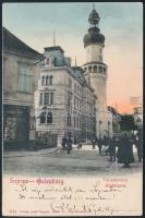 1903 Sopron, Kézdi-Kovács László (1864 - 1942) festőművész képeslapja, Sopronból családjának haza, &...