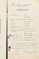 cca 1940-19603 db klf bizonyítvány: