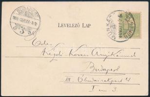 1904 Munkács, Kézdi-Kovács László (1864 - 1942) festőművész képeslapja, Munkácsról haza. "Drága...